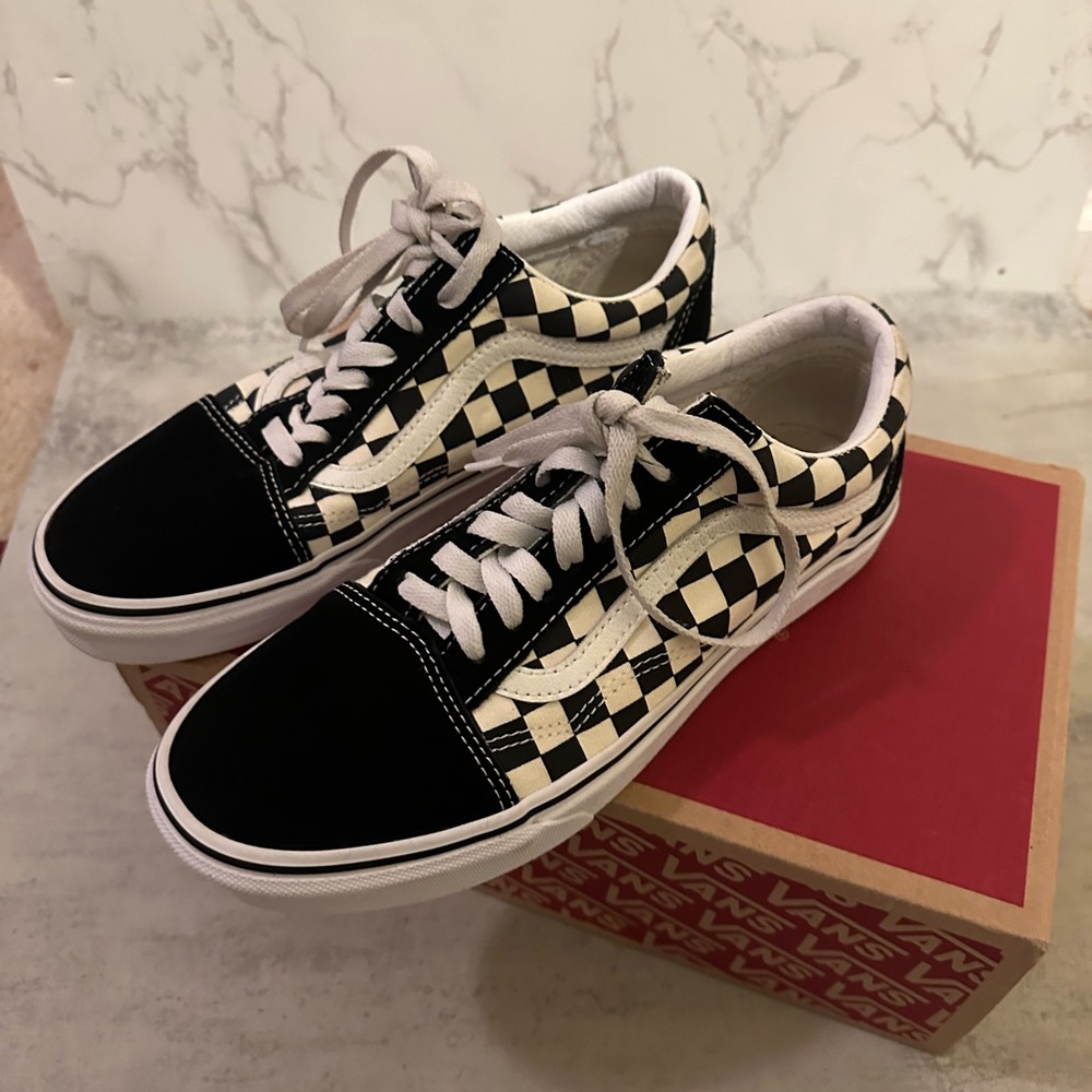 Vans Checkered Black and White Sneakers